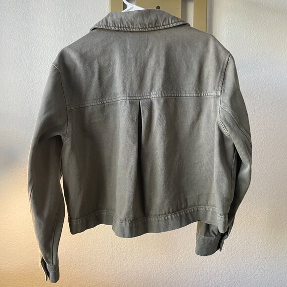 H&M Womens Olive Green Utility Jacket – Size L - Picture 3 of 5